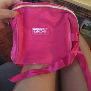 Pink makeup bag perfect size